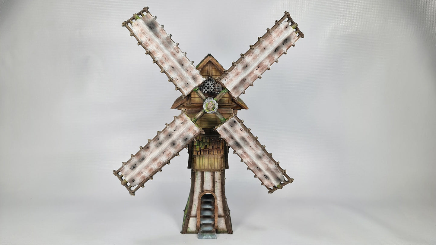The Frost 2 - Windmill - Wargaming Terrain 28mm - Printed on FDM Bambu Lab X1 Carbon (Custom Order)