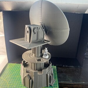 Radar Dish Comms Tower - Outpost 12 - Wargaming Terrain 28mm - Printed on FDM Bambu Lab X1 Carbon (Custom Order)