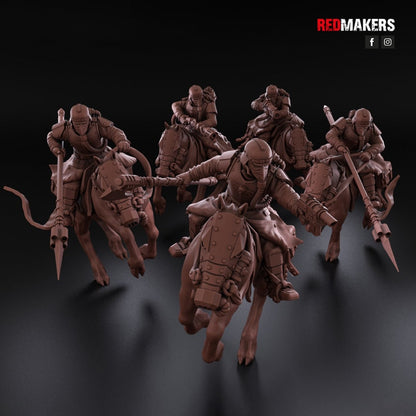 Red Makers - Death Division Cavalry - Dynamic Poses x5 (Custom Order)