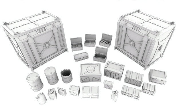 Freight - Outpost 12 - Wargaming Terrain 28mm - Printed on FDM Bambu Lab X1 Carbon (Custom Order)