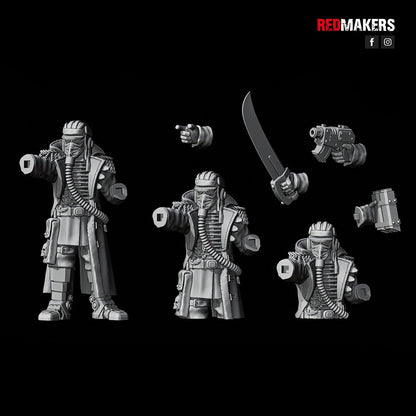 Red Makers - Death Squad Tank Commanders x3 (Custom Order)