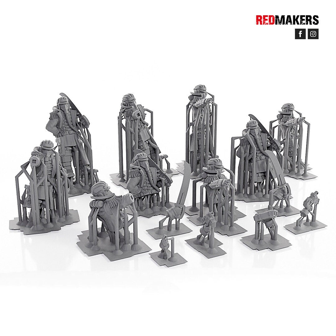 Red Makers - Death Squad Tank Commanders x3 (Custom Order)