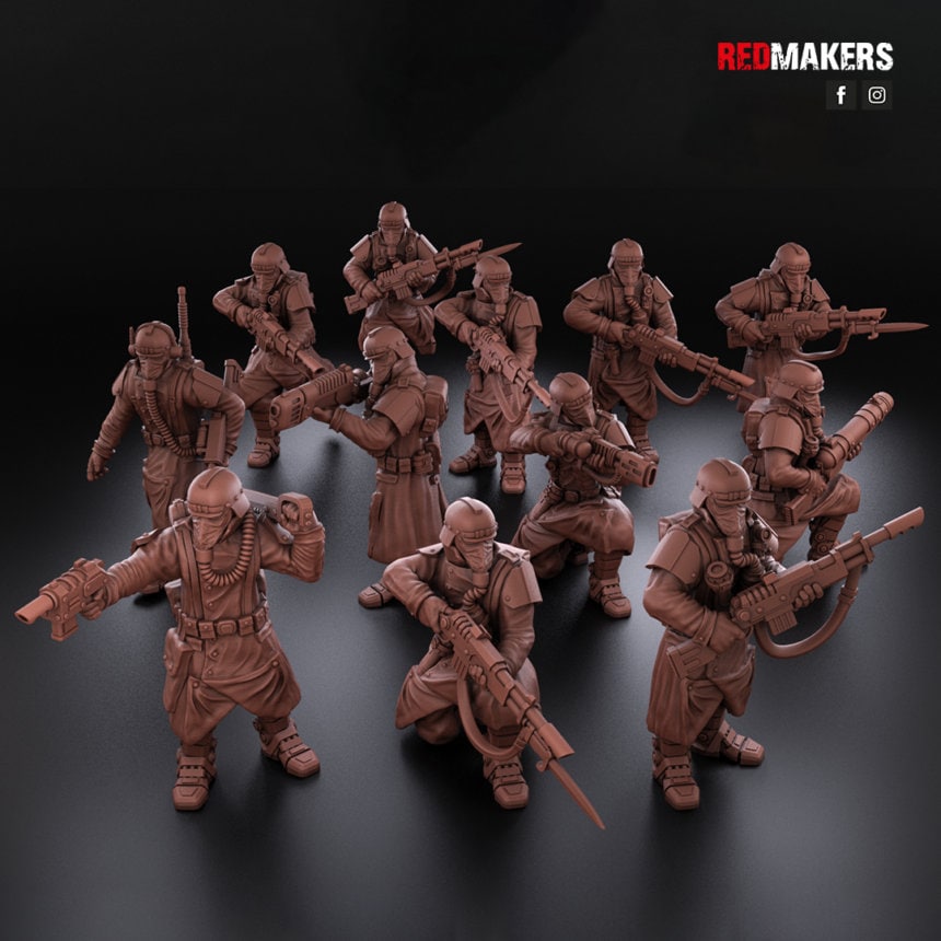 Red Makers - Death Squad with Bionic Legs x10 (Custom Order)