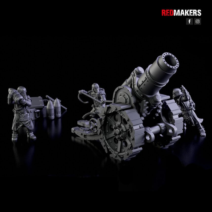 Red Makers - Death Squad Heavy Mortar Heavy Artillery (Custom Order)