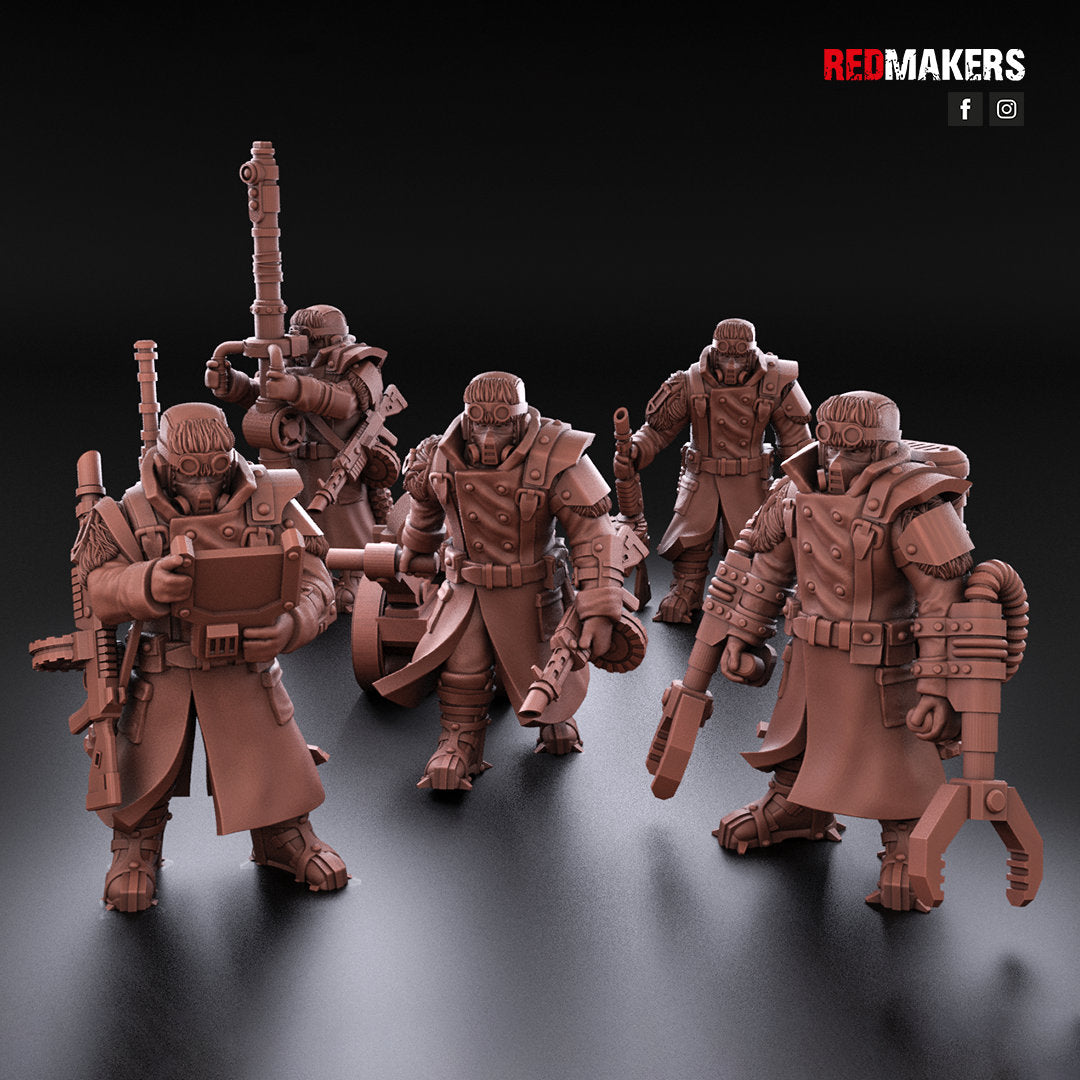 Red Makers - Ice Warriors Artillery Crew x10 (Custom Order)