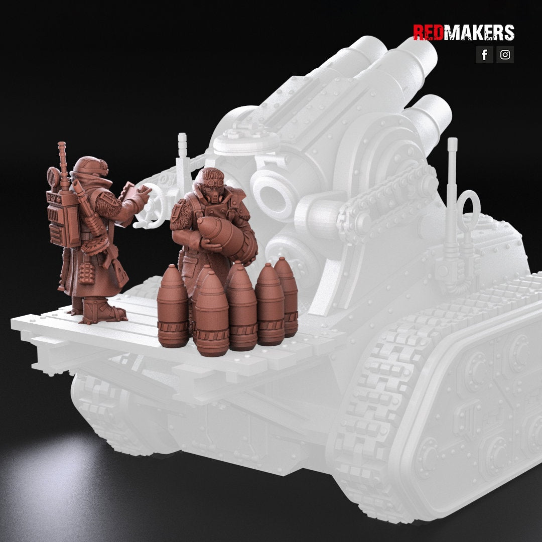 Red Makers - Ice Warriors Artillery Crew x10 (Custom Order)