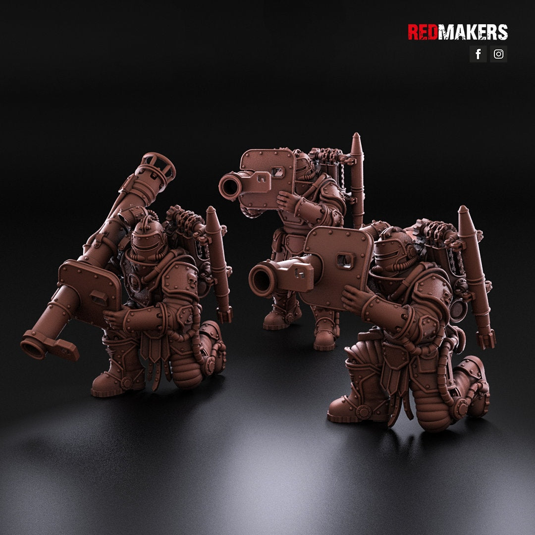 Red Makers - Solar Guard Heavy Weapon Teams x3 (Custom Order)