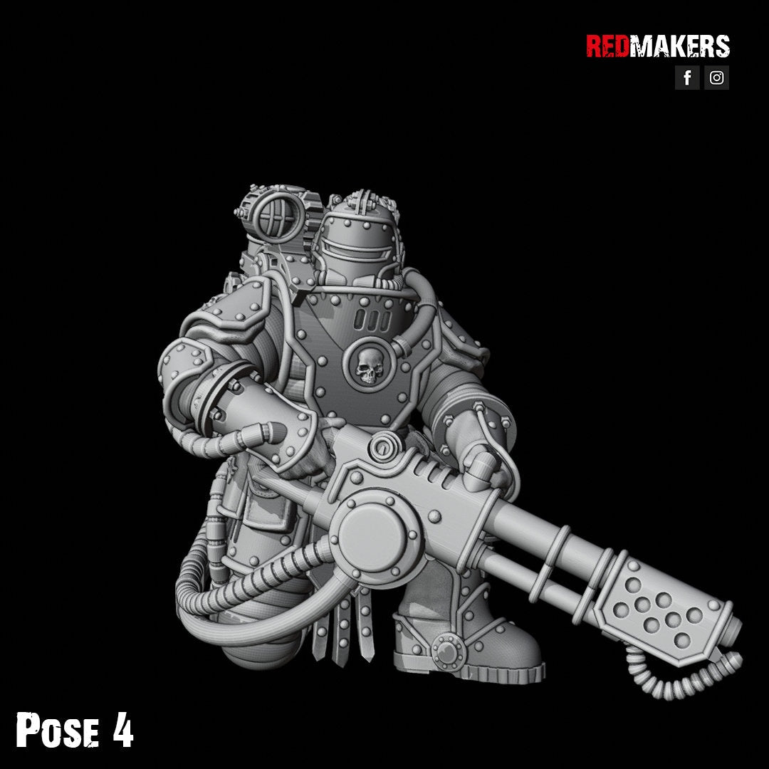 Red Makers - Solar Guard Flamers x10 (Custom Order)