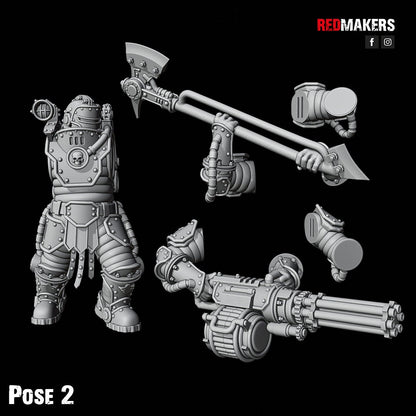 Red Makers - Solar Guard Power Axe or Rotor Cannon Squad x10 (Custom Order)