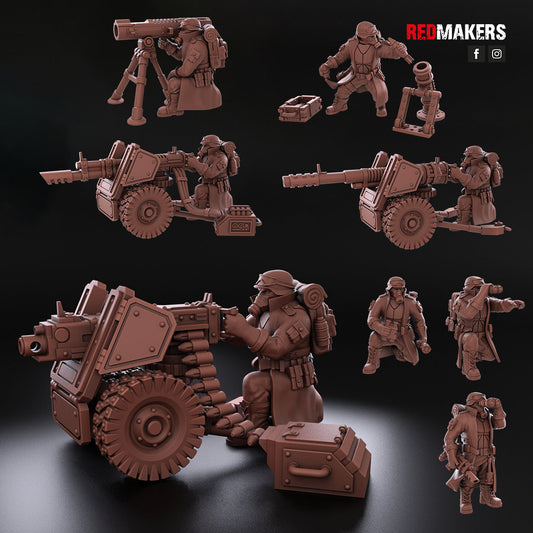 Red Makers - Steel Guard Heavy Weapon Teams x3 (Custom Order)