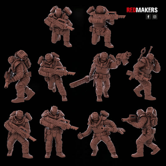 Red Makers - Airborne Division Squad x10 (Custom Order)