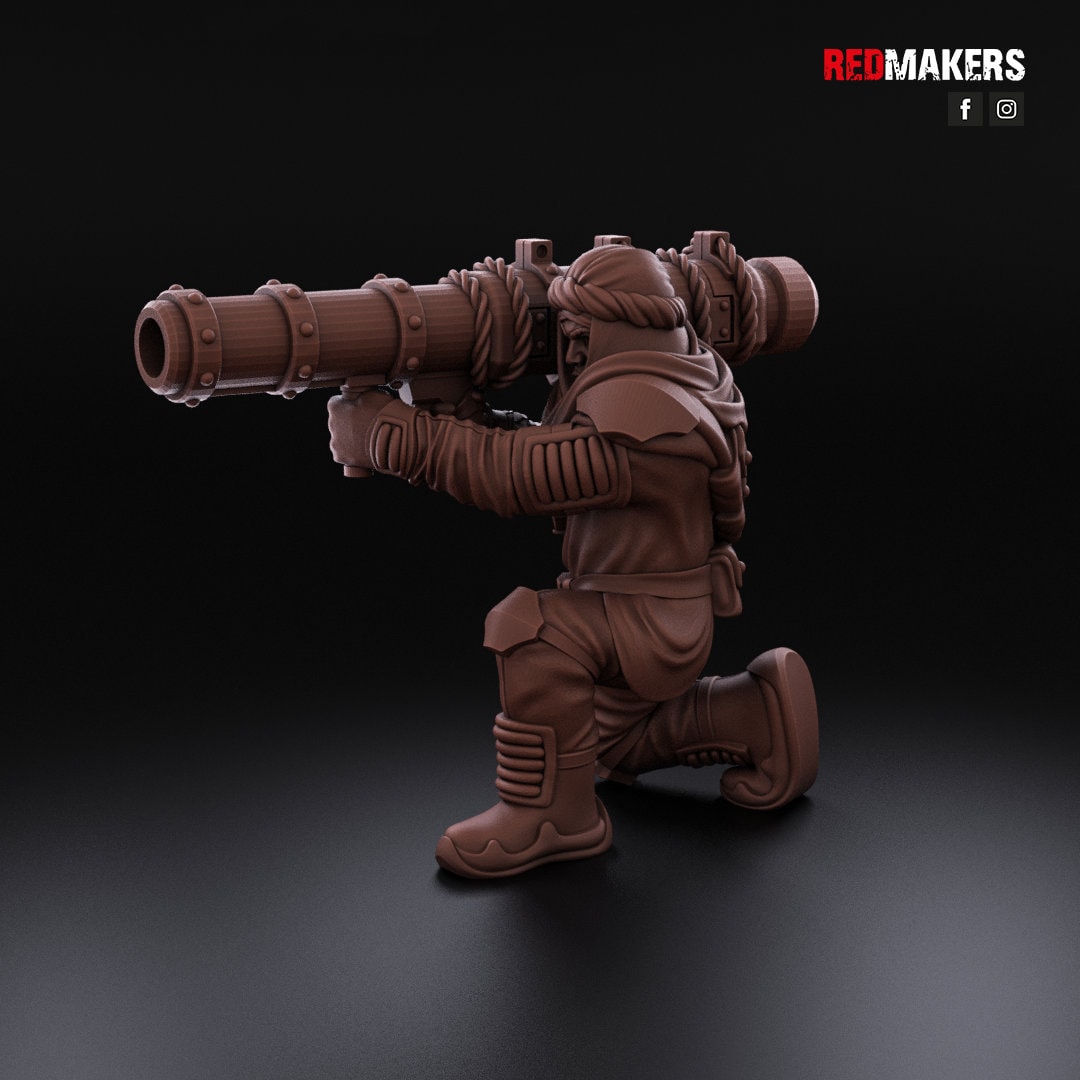 Red Makers - Desert Raiders Heavy Support Teams x3 (Custom Order)