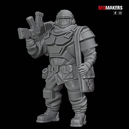 Red Makers - Alpha Troops Officer and Command Squad (Custom Order)