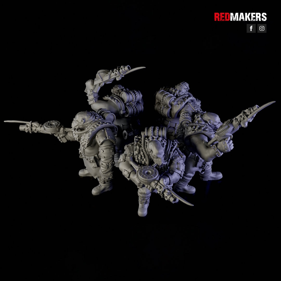 Red Makers - Abhuman Giant Squad x5 (Custom Order)