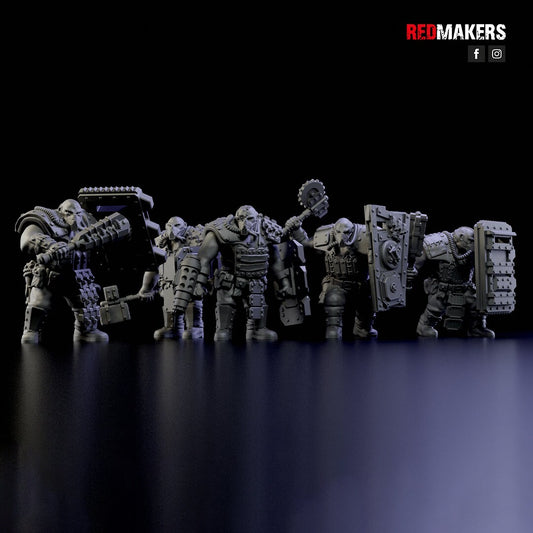Red Makers - Armoured Abhuman Giant Squad V1 x5 (Custom Order)