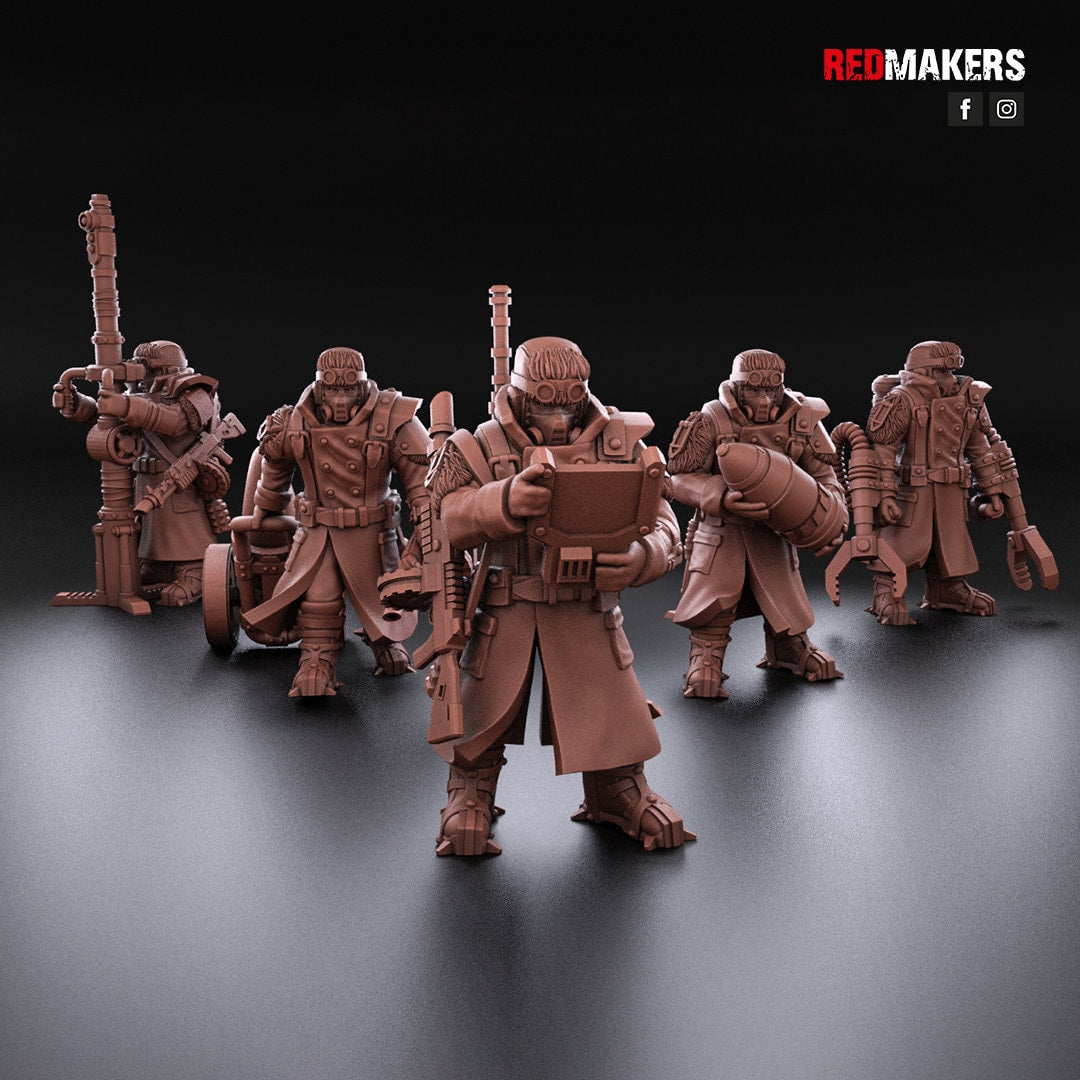 Red Makers - Ice Warriors Artillery Crew x10 (Custom Order)