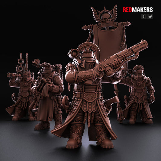 Red Makers - Solar Guard Command Squad x4 (Custom Order)