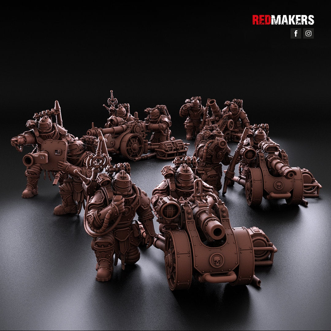 Red Makers - Solar Guard Heavy Weapon Teams x3 (Custom Order)