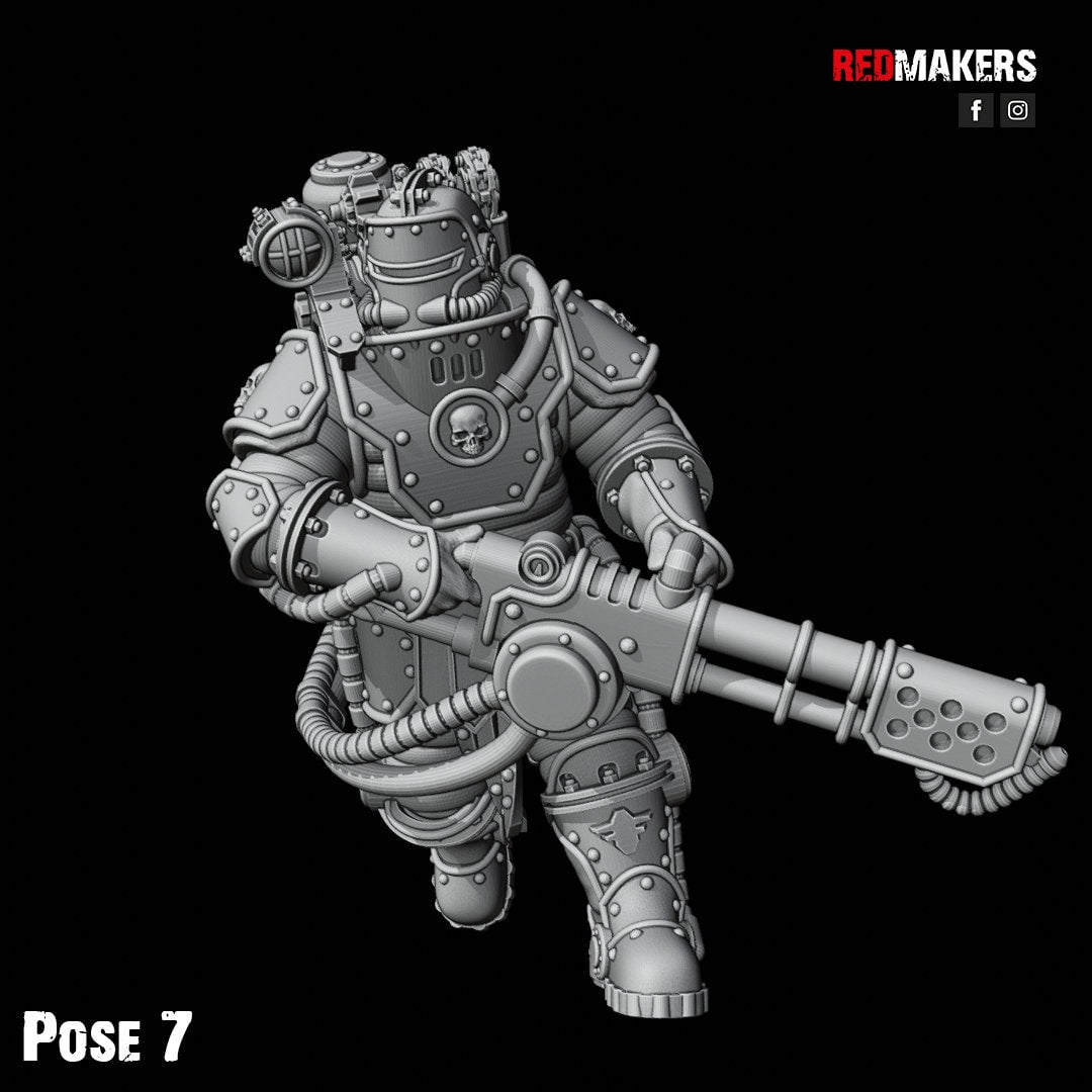 Red Makers - Solar Guard Flamers x10 (Custom Order)