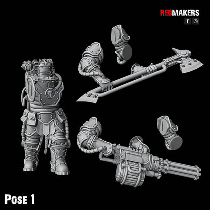 Red Makers - Solar Guard Power Axe or Rotor Cannon Squad x10 (Custom Order)