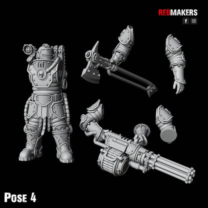 Red Makers - Solar Guard Power Axe or Rotor Cannon Squad x10 (Custom Order)