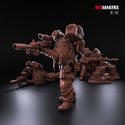 Red Makers - Airborne Division Snipers x3 (Custom Order)