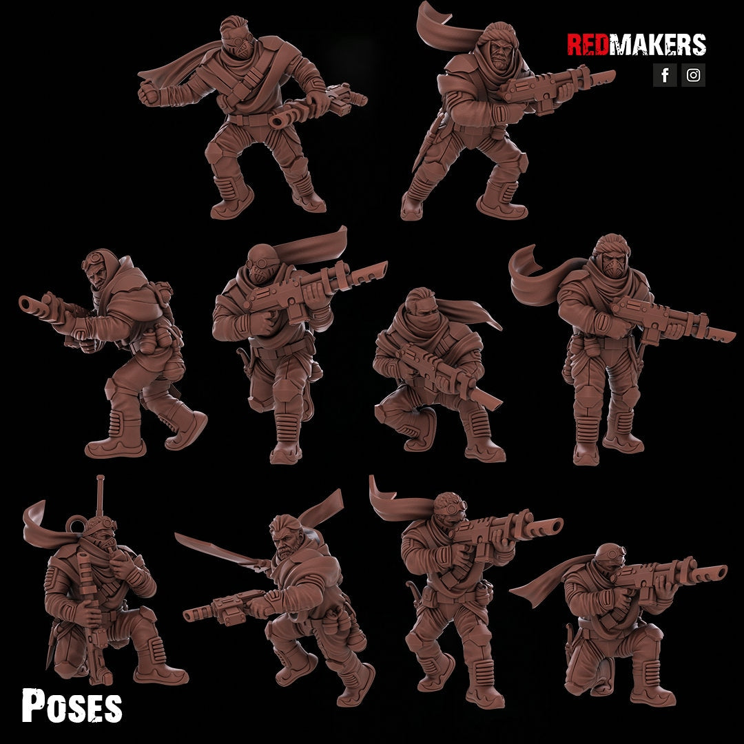 Red Makers - Desert Raiders Squad x10 (Custom Order)