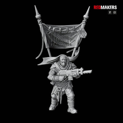 Red Makers - Desert Raiders Officer and Command Squad (Custom Order)