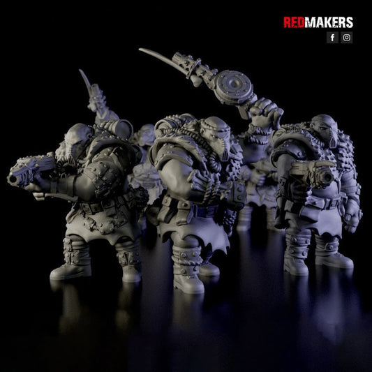Red Makers - Abhuman Giant Squad x5 (Custom Order)