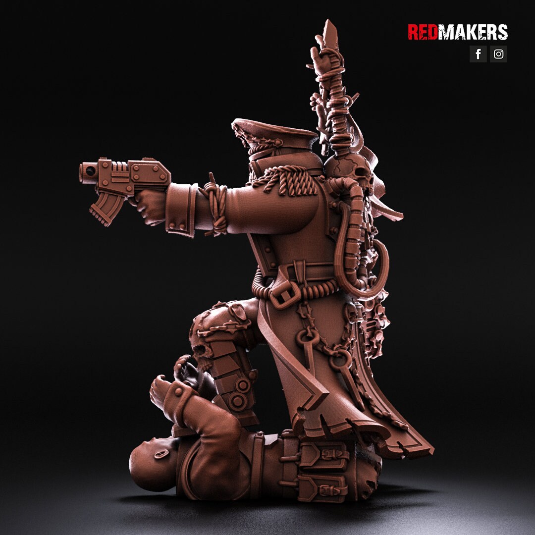 Red Makers - Renegade Death Squad Commissar - Heretics (Custom Order)