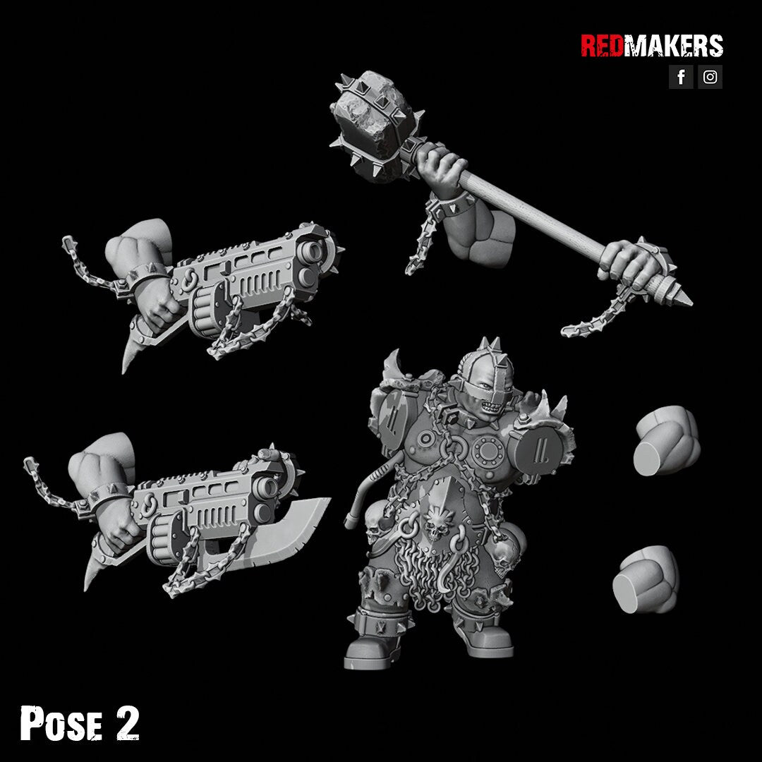 Red Makers - Renegade Abhuman Giant Squad x5 - Heretics (Custom Order)