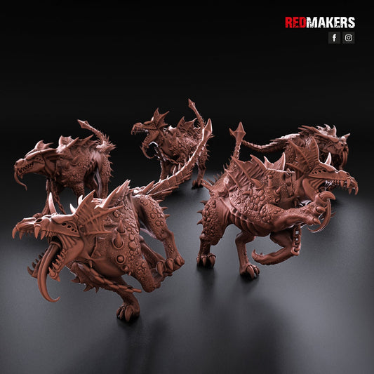 Red Makers - Bloodthirsty HellHounds Pack x5 (Custom Order)