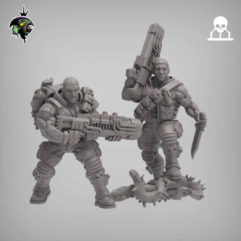 SpaceNam - PlasRifle Team x2 - Reptilian Overlords (Custom Order)