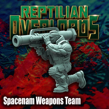 SpaceNam - Heavy Weapon Teams x3 - Reptilian Overlords (Custom Order)