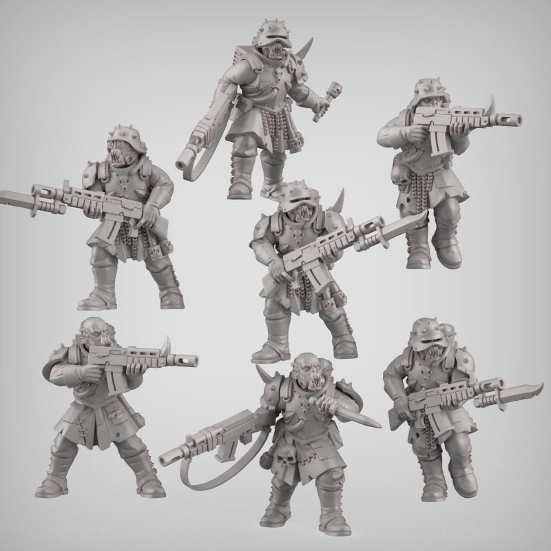 Heretic Squad x10 - Reptilian Overlords (Custom Order)