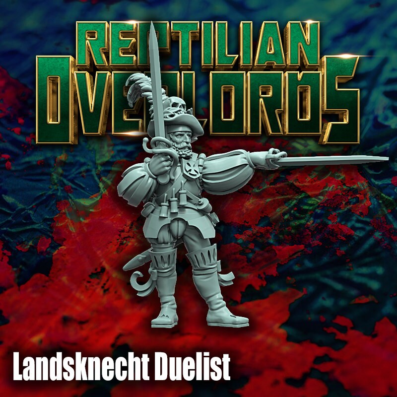 HRE - Landsknecht Duelist - Reptilian Overlords (Custom Order)