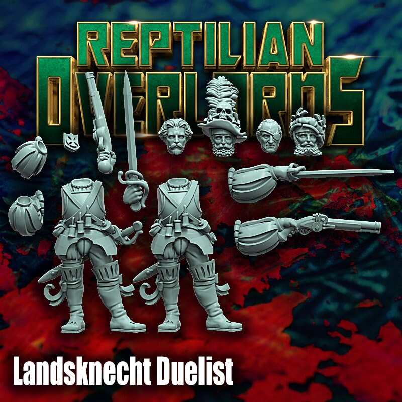 HRE - Landsknecht Duelist - Reptilian Overlords (Custom Order)