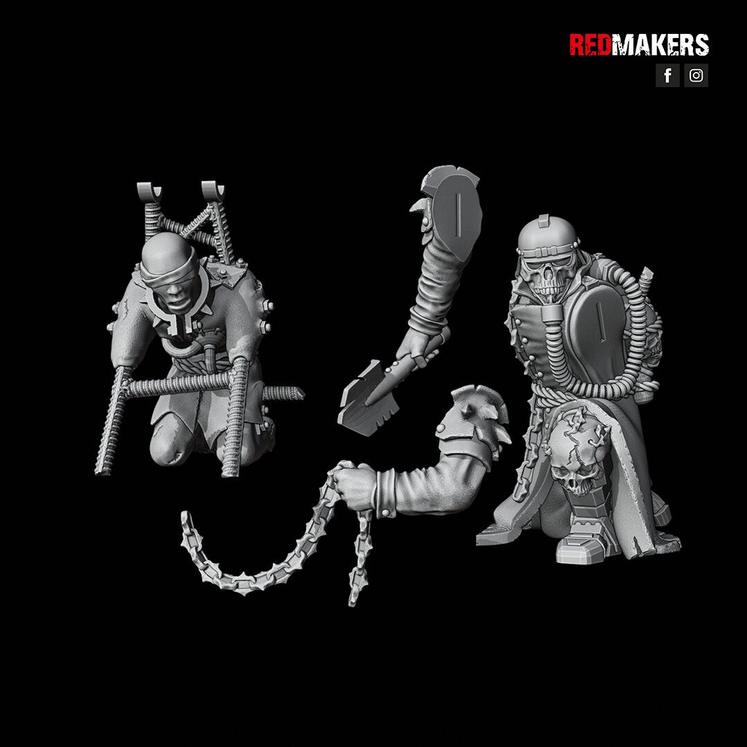 Red Makers - Renegade Death Squad Heavy Weapon Teams x3 - Heretics (Custom Order)