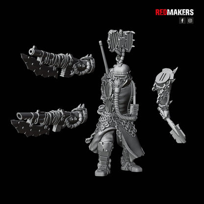 Red Makers - Renegade Death Squad Lieutenant and Command Squad - Heretics (Custom Order)