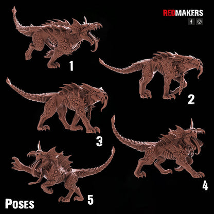 Red Makers - Bloodthirsty HellHounds Pack x5 (Custom Order)