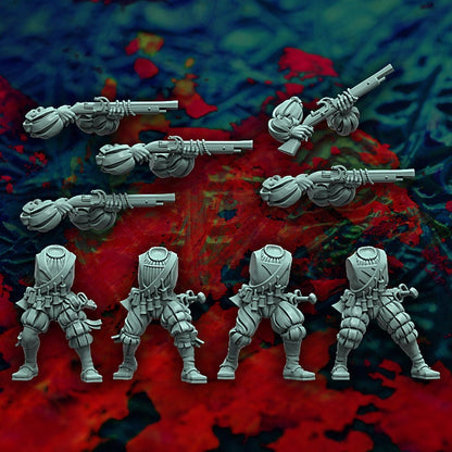 HRE - Landsknecht Handgunners and Crossbowmen x10 - Reptilian Overlords (Custom Order)