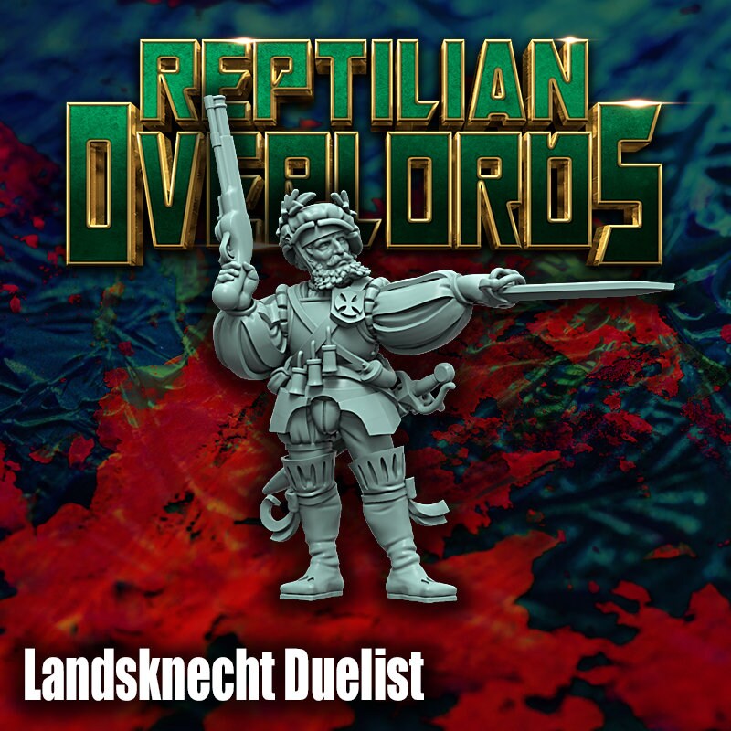 HRE - Landsknecht Duelist - Reptilian Overlords (Custom Order)