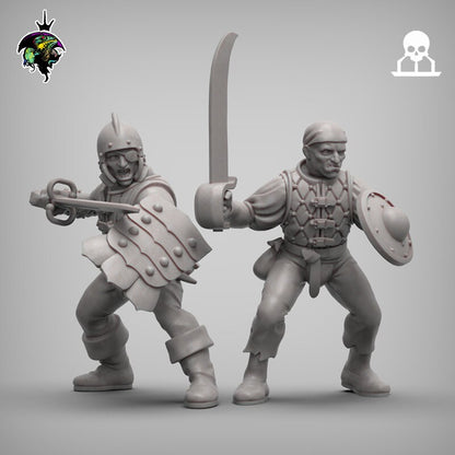Fantasy - Mercenaries and Militia x20 - Reptilian Overlords (Custom Order)