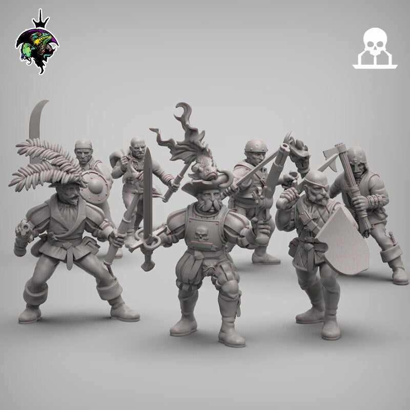 Fantasy - Mercenaries and Militia x20 - Reptilian Overlords (Custom Order)