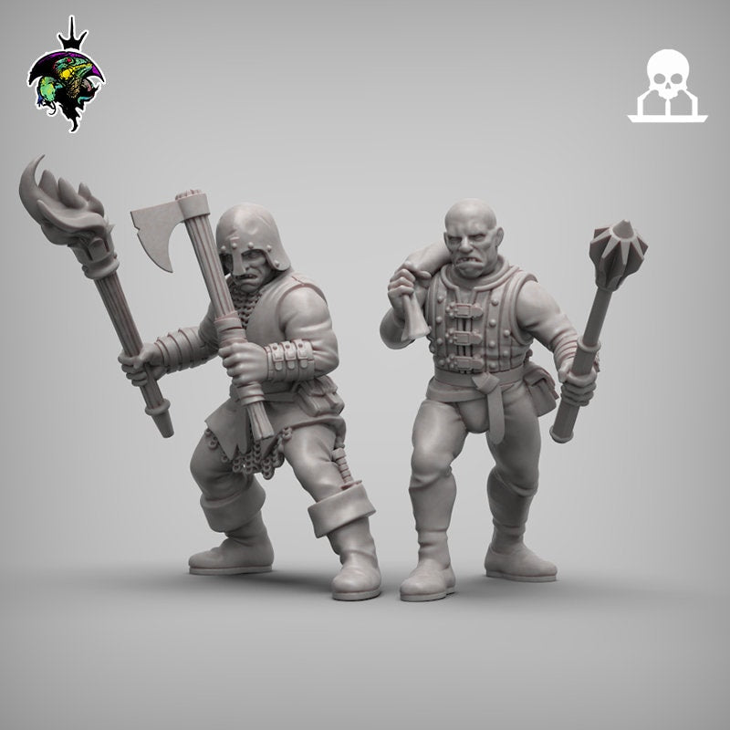 Fantasy - Mercenaries and Militia x20 - Reptilian Overlords (Custom Order)