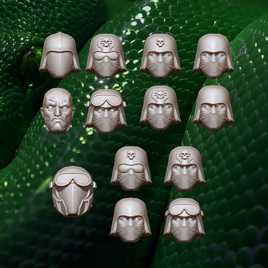 Enemy Heads Set - Reptilian Overlords (Custom Order)