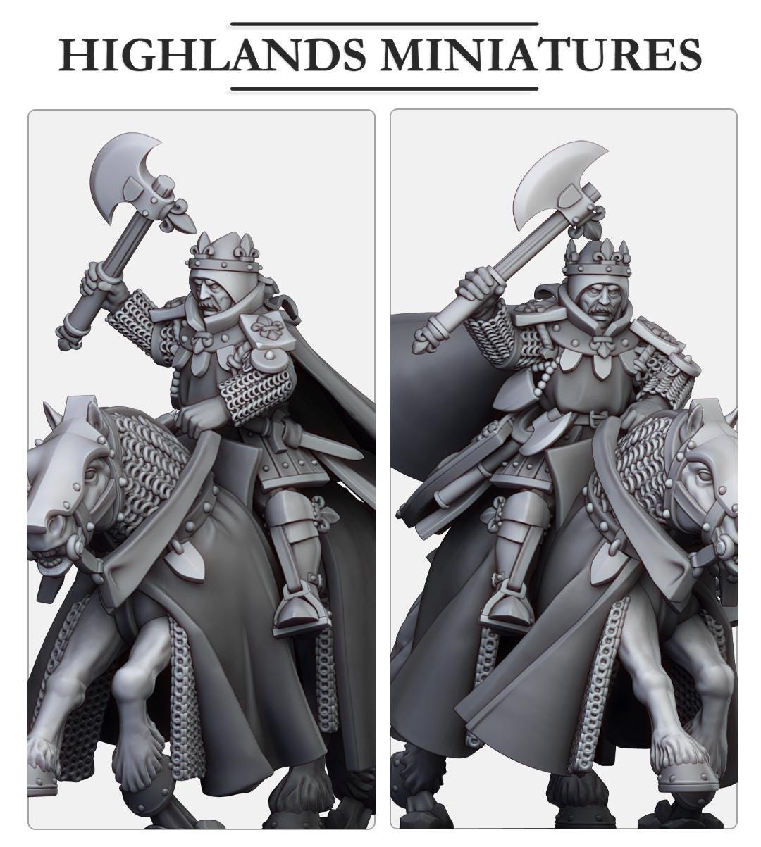 Highland Miniatures - Sir Robert, Duke of Gallia - Fantasy / D&D (Custom Order)