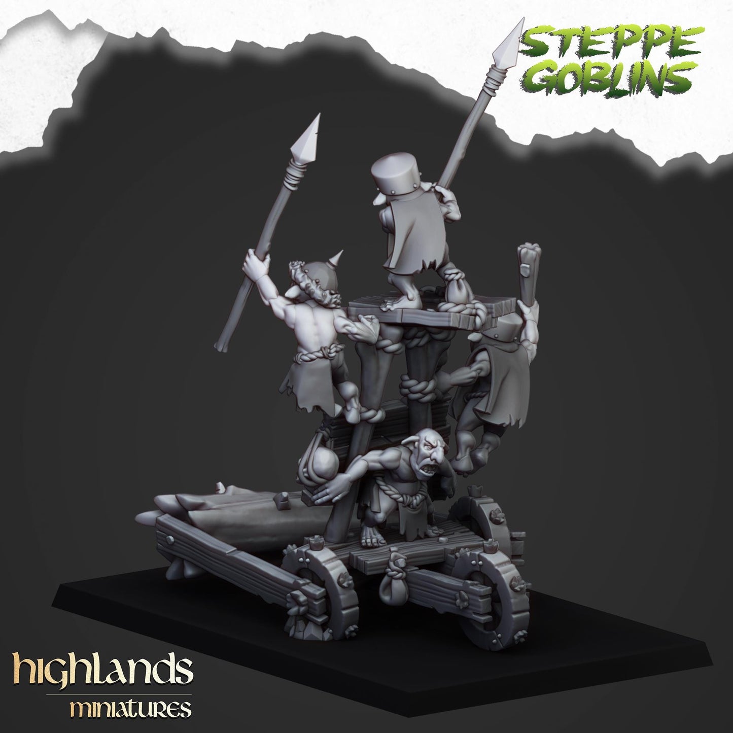 Highland Miniatures - Steppe Goblors Roller - Fantasy / D&D (Custom Order)