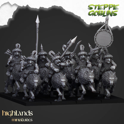 Highland Miniatures - Mounted Steppe Goblins - Fantasy / D&D (Custom Order)