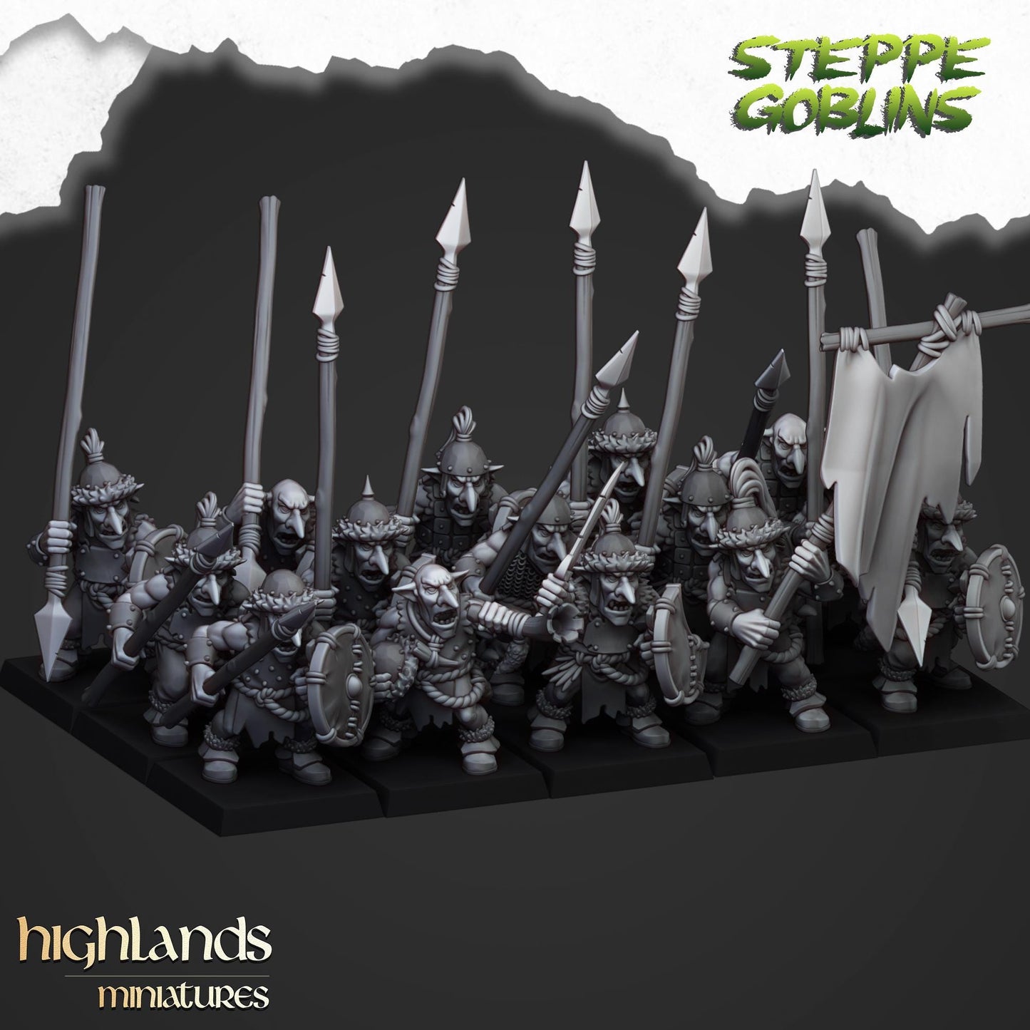 Highland Miniatures - Steppe Goblins - Fantasy / D&D (Custom Order)